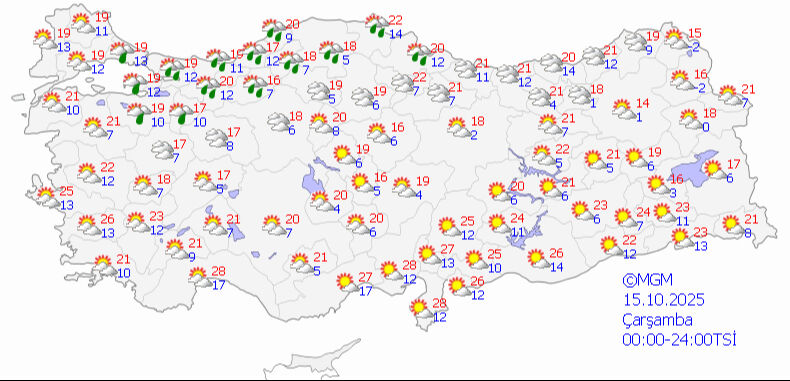 İstanbul ve Karadeniz’e sağanak uyarısı! Meteoroloji yeni tahminini paylaştı - 3. Resim