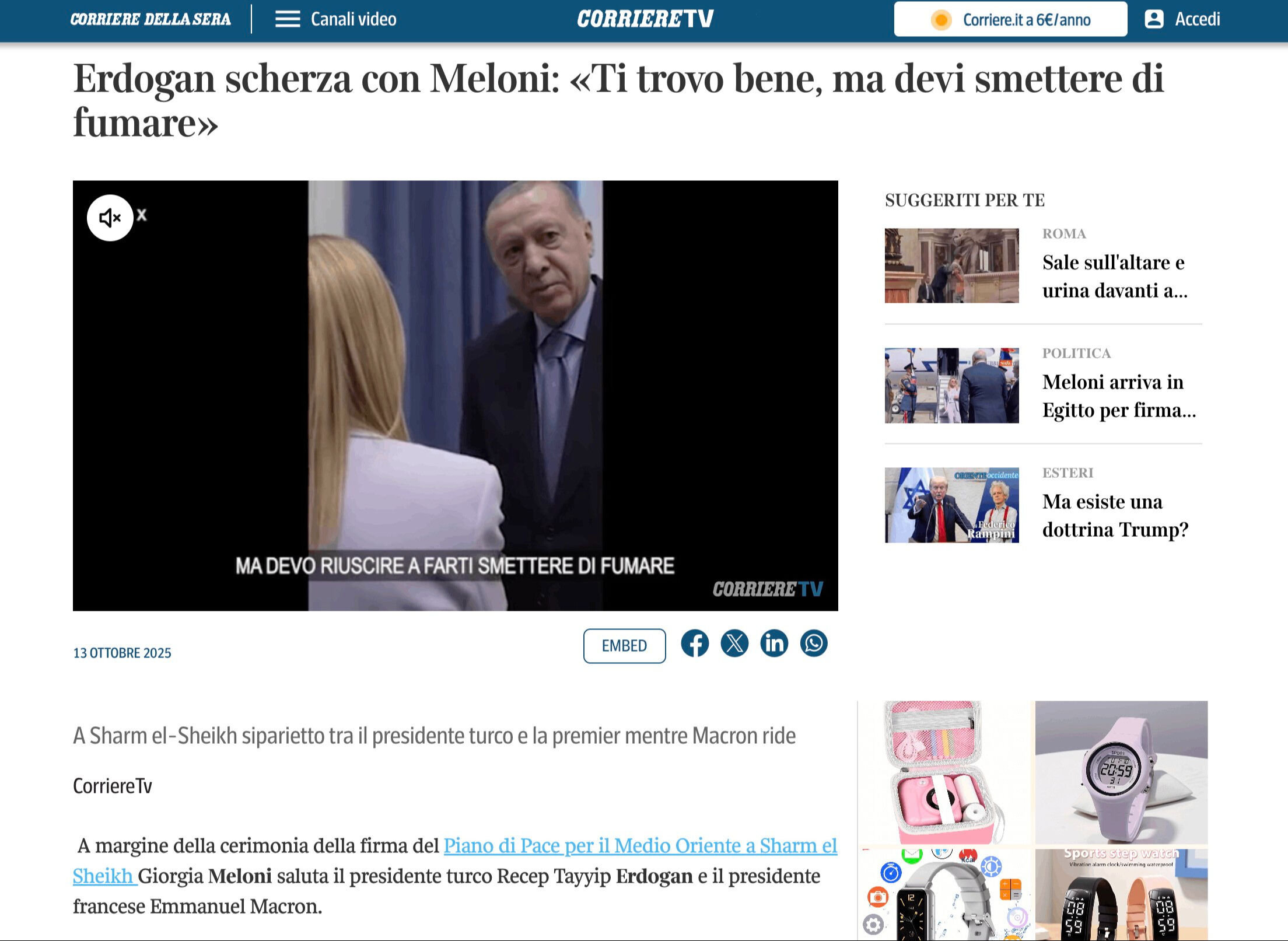 Dünya Erdoğan-Meloni diyaloğunu konuşuyor! 'Sigara tavsiyesi' manşetlere taşındı - 1. Resim