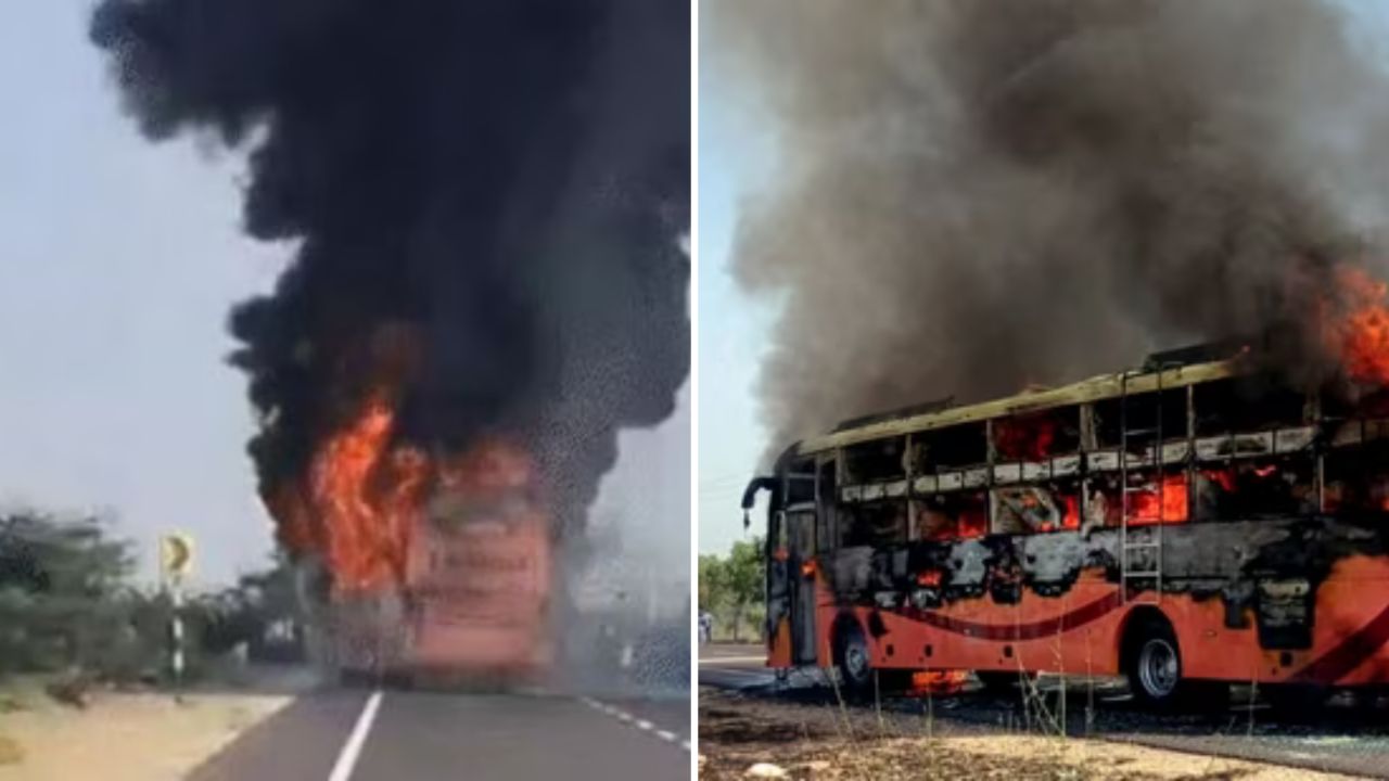 Hindistan'da feci otobüs yangını! 19 kişi hayatını kaybetti Hindistan'da feci otobüs yangını! 19 kişi hayatını kaybetti