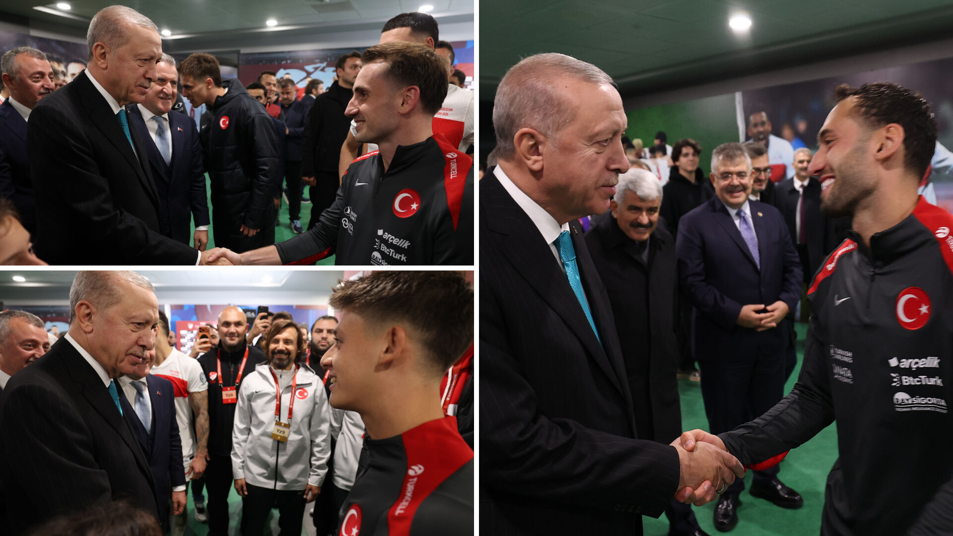 Cumhurbaşkanı Erdoğan, milli maç sonrası Gürcistan Cumhurbaşkanı ile görüştü - 1. Resim