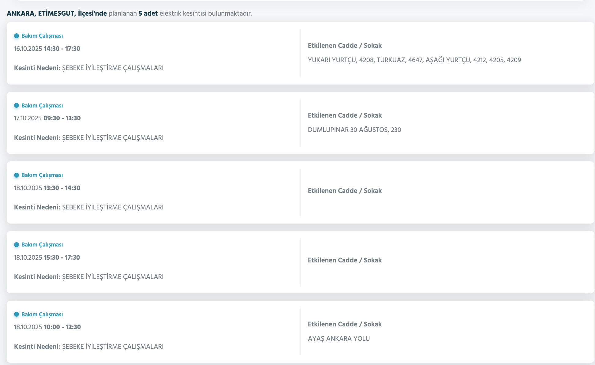 16 Ekim Ankara elektrik kesintisi sorgulama! Başkent EDAŞ duyurdu, Ankara'da elektrikler ne zaman gelecek? 16 Ekim Ankara elektrik kesintisi sorgulama! Başkent EDAŞ duyurdu, Ankara'da elektrikler ne zaman gelecek? - 10. Resim