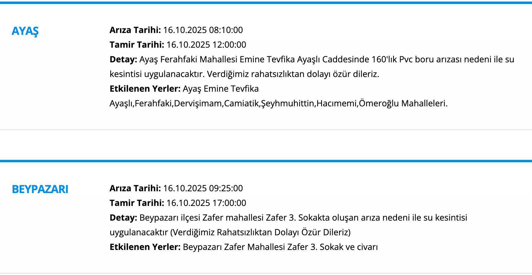 ASKİ su kesintisi! 16 Ekim Ankara'da sular ne zaman, saat kaçta gelecek? - 3. Resim