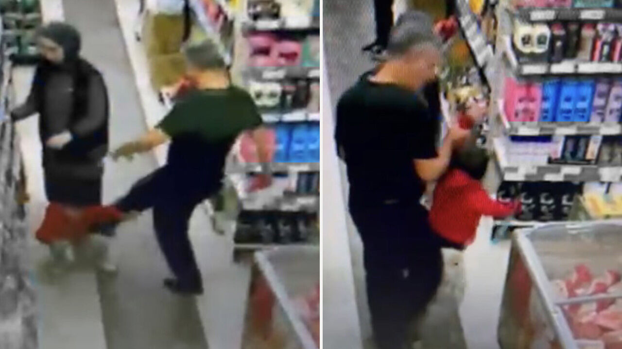 Market ortasında dehşet! 5 yaşındaki çocuğunu döven baba gözaltında - 1. Resim