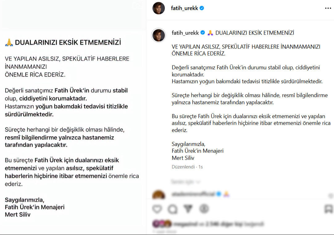 Kalp krizi geçiren Fatih Ürek’ten yeni haber... Menajerinin herkesten tek bir isteği var - 1. Resim