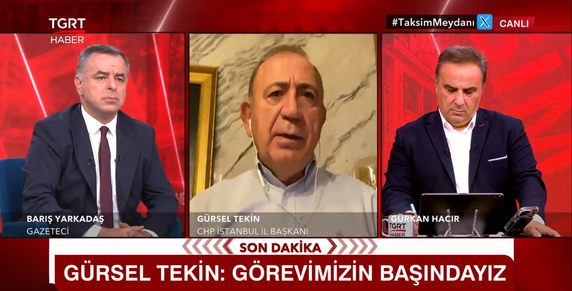 Gürsel Tekin'den CHP Genel Merkezi'ne 