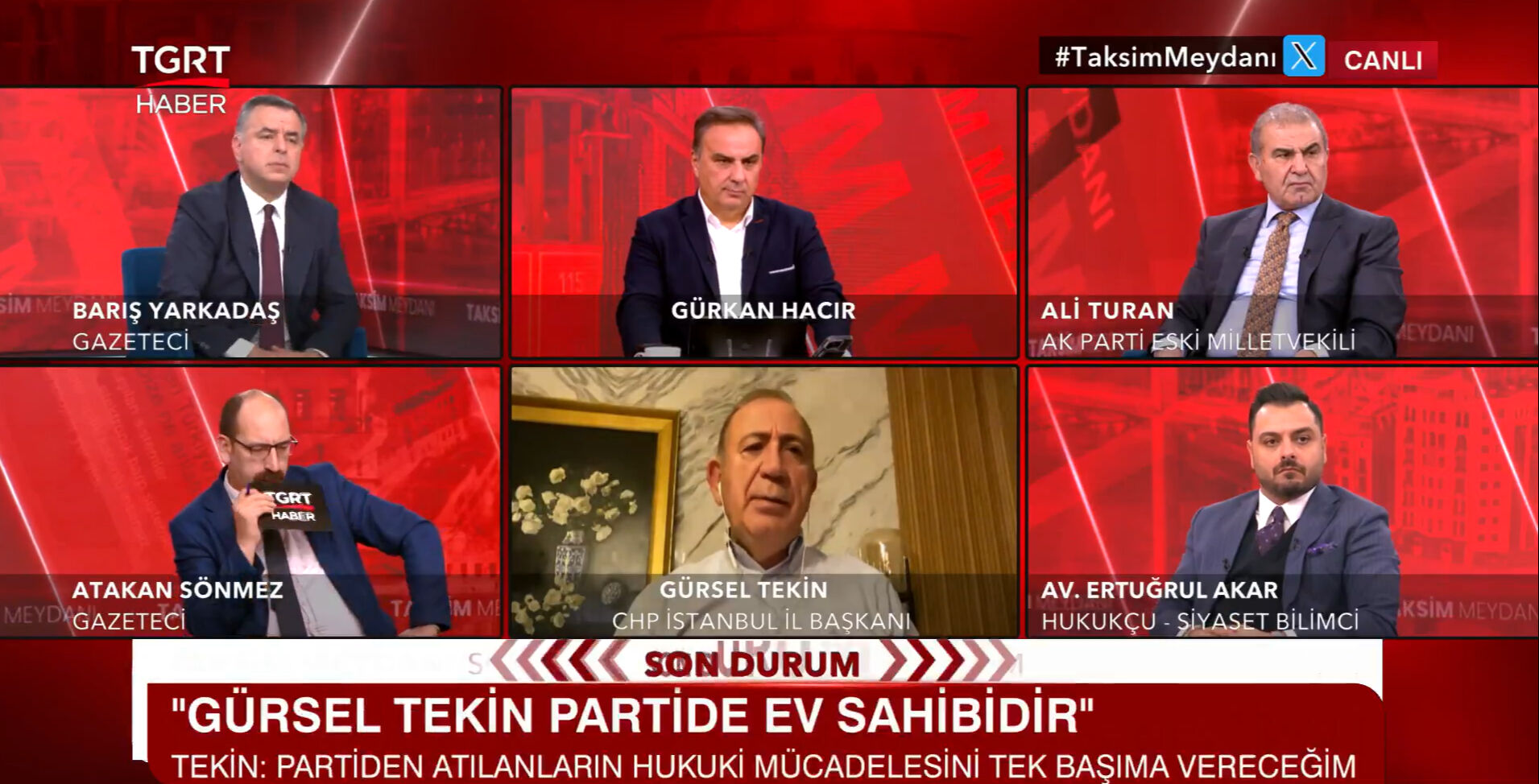 Gürsel Tekin'den CHP Genel Merkezi'ne 