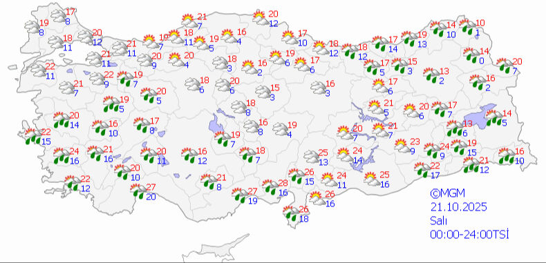 Yurdu soğuk ve yağışlı hava saracak! 7 kent için sarı kodlu uyarı - 2. Resim