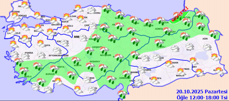Bugün yağmur var mı? 20 Ekim yağış durumu! - 3. Resim