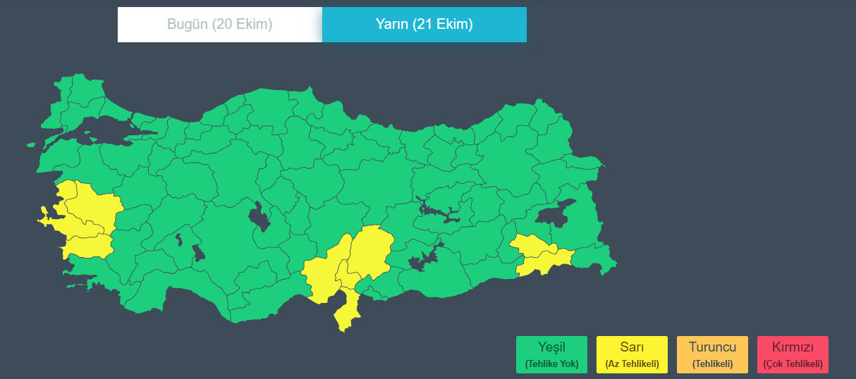 Meteoroloji'den 9 il için sarı kodlu uyarı! 