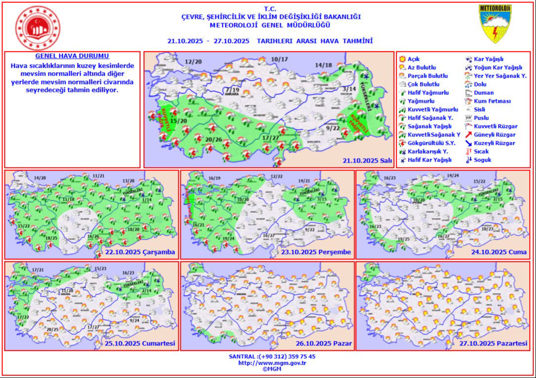 Meteoroloji'den 9 il için sarı kodlu uyarı! 