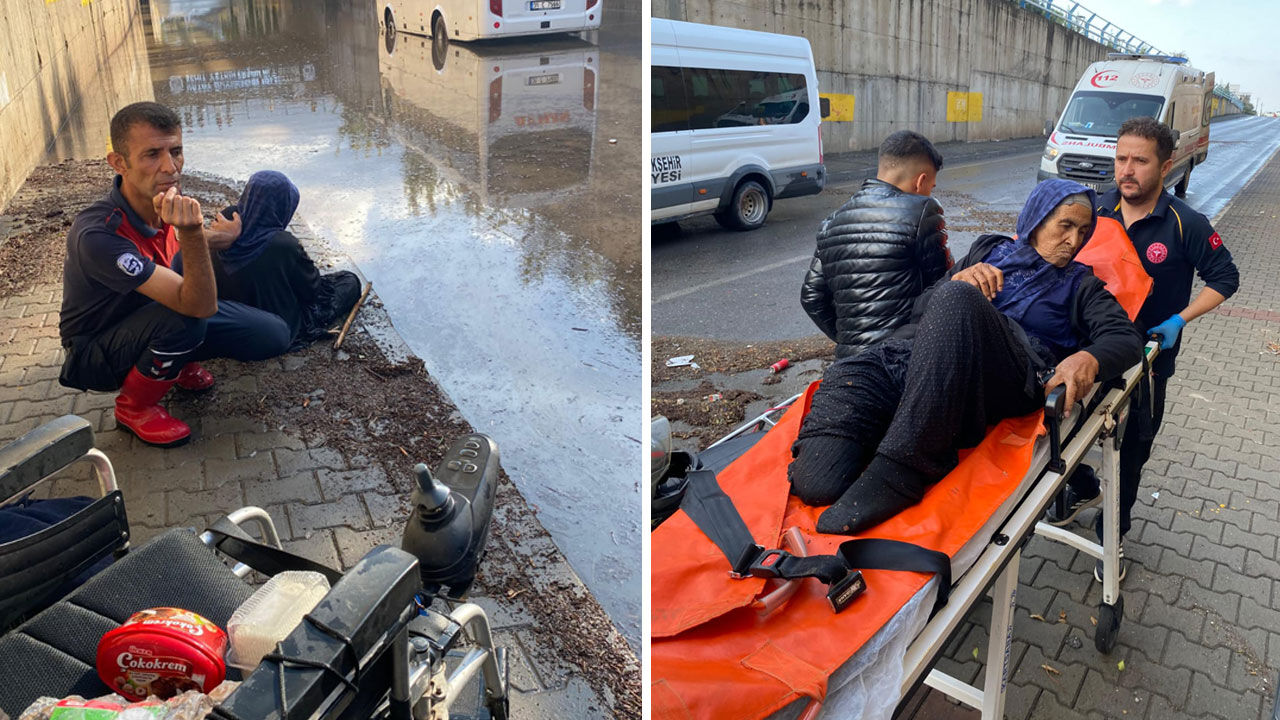 Sağanak sonrası kabus: Hatay'da otoyol çamura teslim oldu, alt geçitte mahsur kalan kadın kurtarıldı - 2. Resim