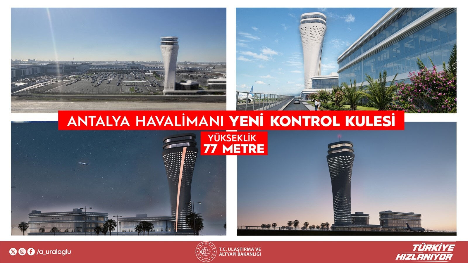 Antalya’ya 77 metrelik havalimanı kulesi! - 1. Resim