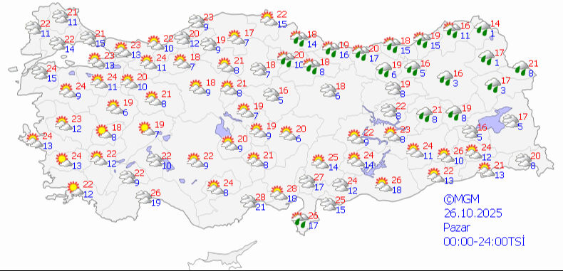 İstanbul ve İzmir için sağanak uyarısı! Meteoroloji'den gün gün hava tahmini - 7. Resim