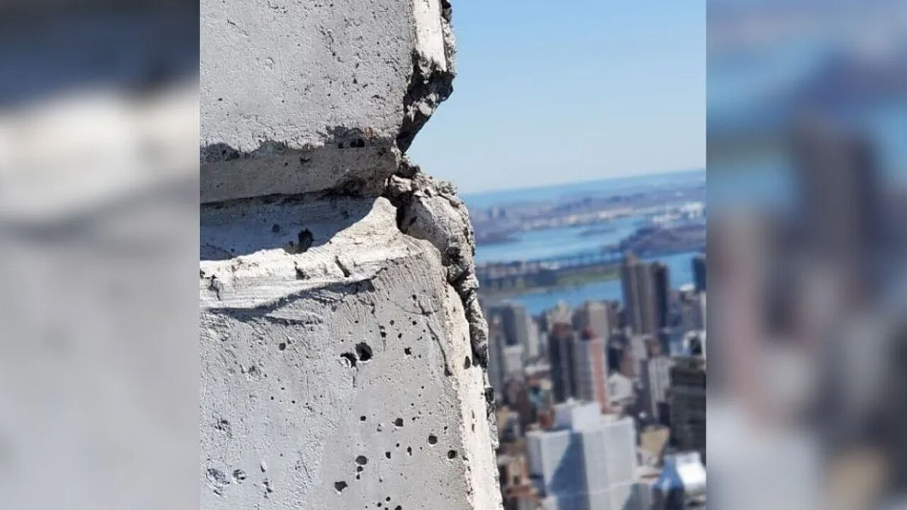 New York'taki milyarderler gökdeleninde çatlaklar oluştu! Bina tahliye edilebilir - 1. Resim