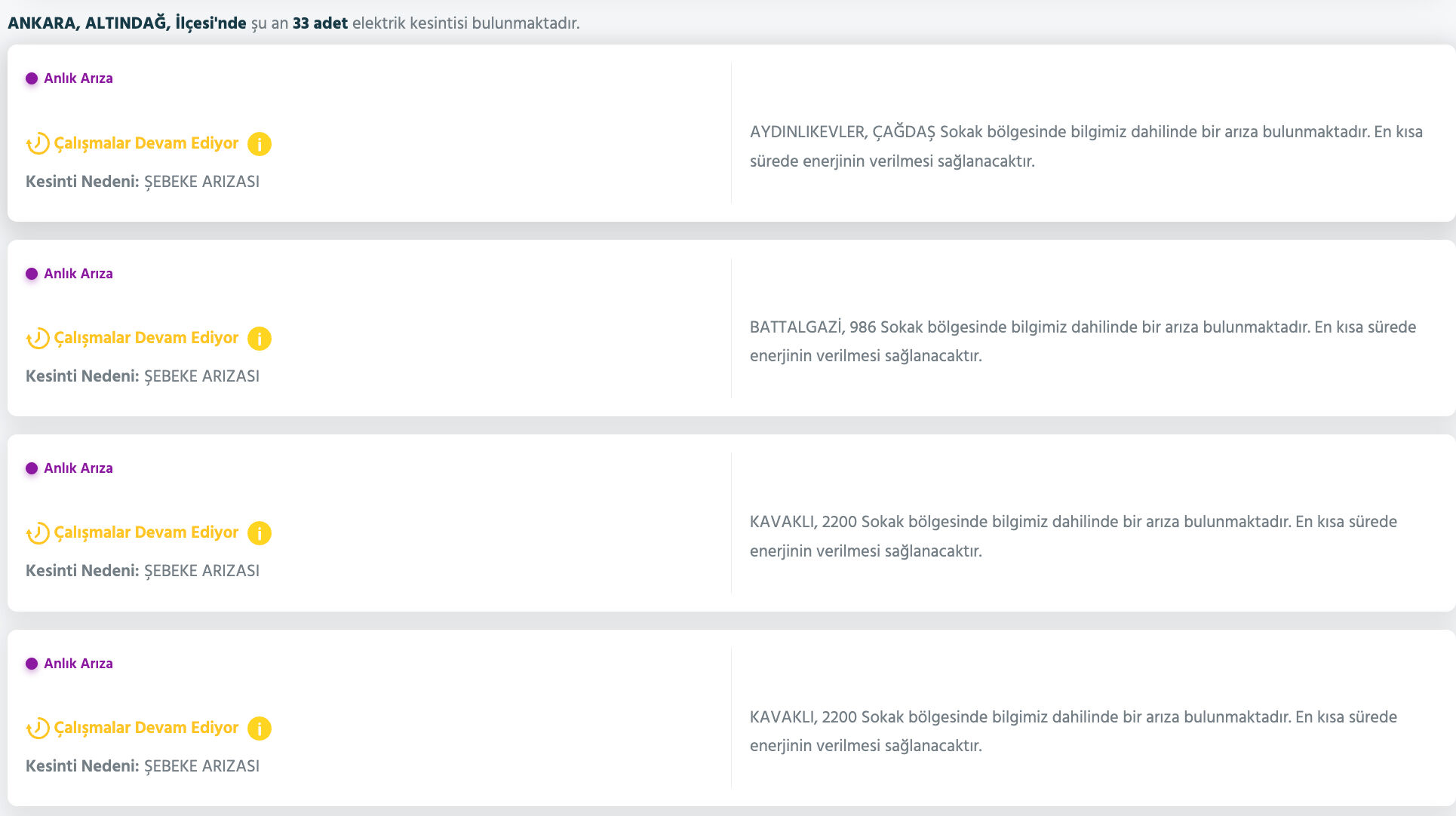 Ankara'nın hangi ilçelerinde elektrikler kesildi, saat kaçta gelecek? Başkent EDAŞ güncel listeyi paylaştı - 5. Resim