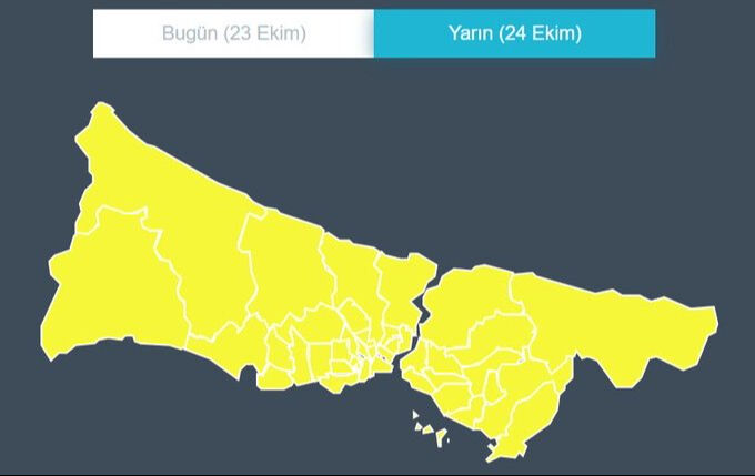 Meteoroloji saat vererek duyurdu: İstanbul için sarı kodlu uyarı! - 2. Resim