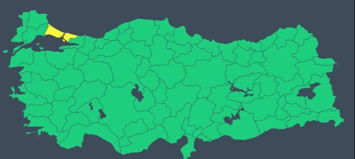 Meteoroloji saat vererek duyurdu: İstanbul için sarı kodlu uyarı! - 1. Resim