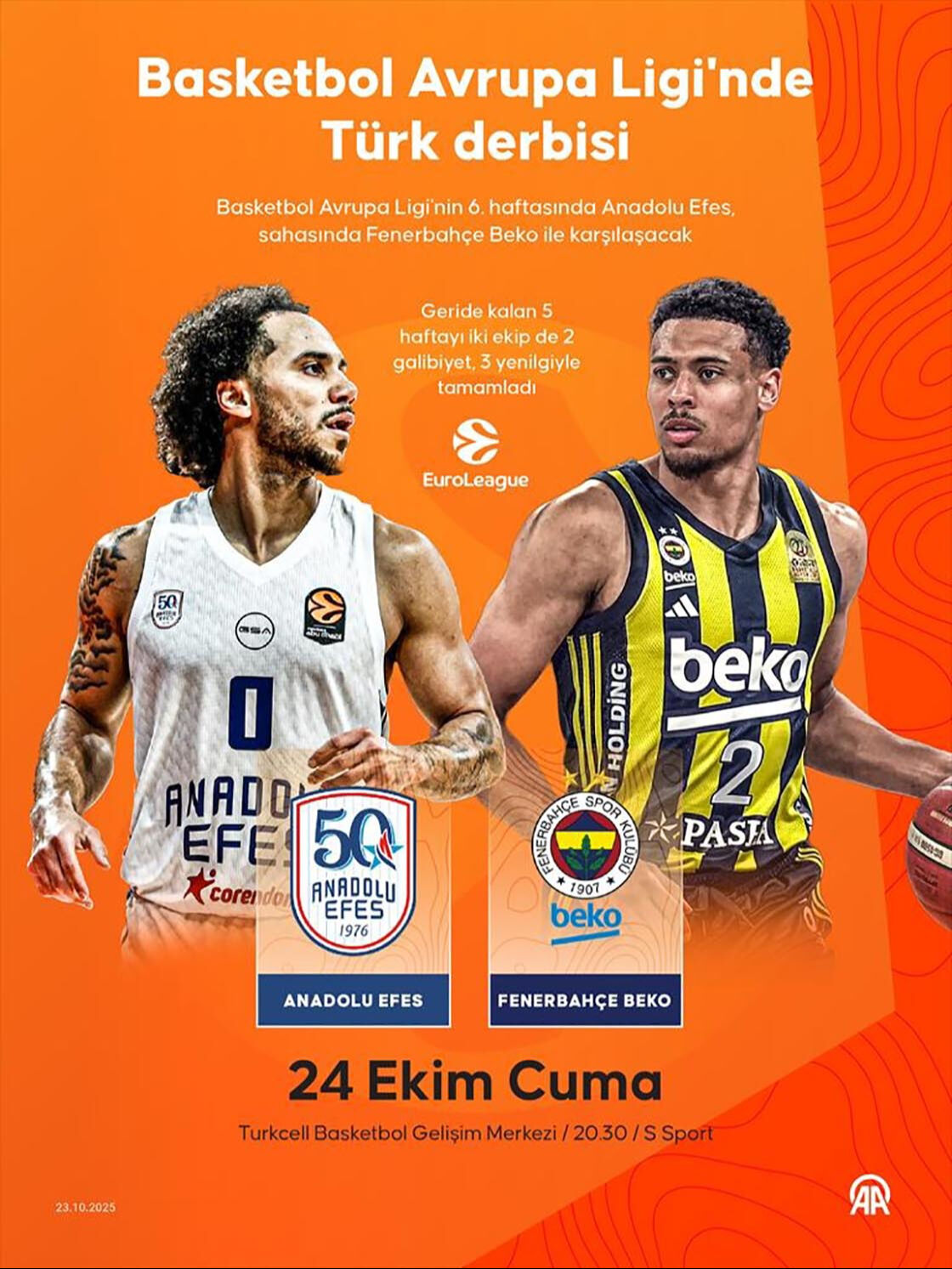 Anadolu Efes-Fenerbahçe Beko maçı hangi kanalda, nereden izlenir? EuroLeague'de Türk Derbisi! Anadolu Efes-Fenerbahçe Beko maçı hangi kanalda, nereden izlenir? EuroLeague'de Türk Derbisi! - 3. Resim