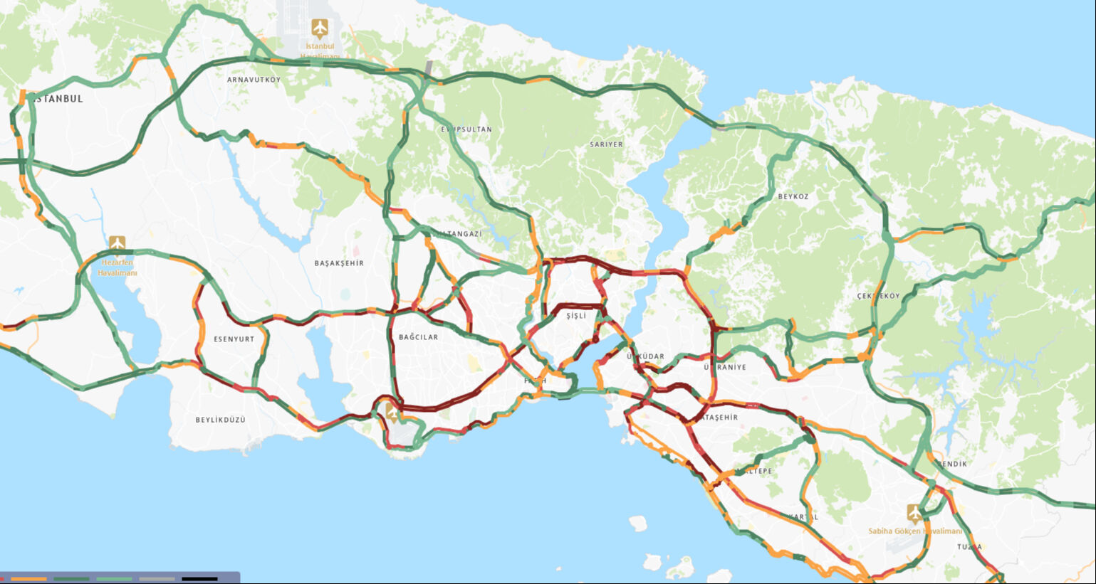 İstanbul trafiğine sağanak etkisi! Yoğunluk yüzde 87'ye ulaştı İstanbul trafiğine sağanak etkisi! Yoğunluk yüzde 87'ye ulaştı - 1. Resim