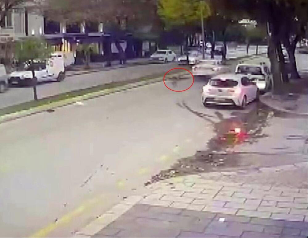 Sakarya'da yaşlı kadının feci ölümü kamerada!  Sakarya'da yaşlı kadının feci ölümü kamerada!