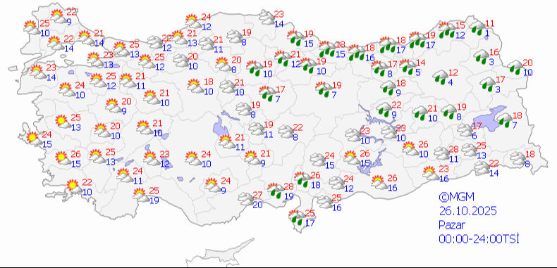 Meteoroloji'den il il pazar uyarısı! Kar ve sağanak geliyor Meteoroloji'den il il pazar uyarısı! Kar ve sağanak geliyor - 1. Resim