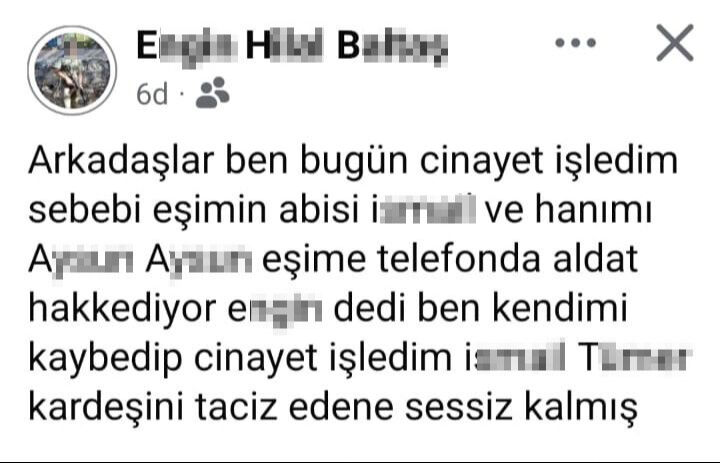 Bolu'da tartıştığı eşini katletti! Cinayeti sosyal medyadan itiraf etti! Bolu'da tartıştığı eşini katletti! Cinayeti sosyal medyadan itiraf etti! - 2. Resim