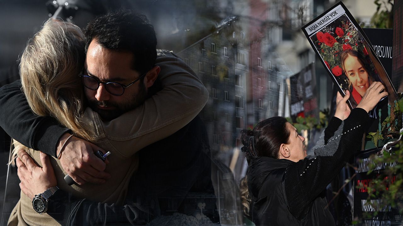 -"Tableti ve giysileri yanmış, çok üzülüyor"