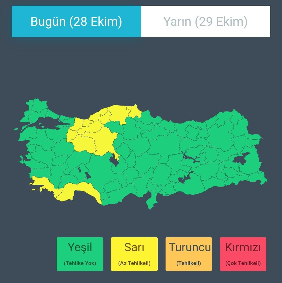 İçişleri Bakanlığı'ndan kuvvetli yağış uyarısı: Sel, su baskını, yıldırım, dolu bekleniyor! İçişleri Bakanlığı'ndan kuvvetli yağış uyarısı: Sel, su baskını, yıldırım, dolu bekleniyor! - 1. Resim