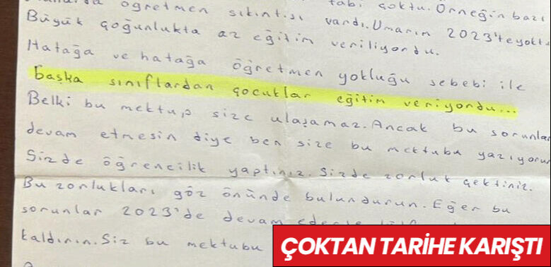 Eğitim devrimi mektuplarda! Çeyrek asır önce kurulan hayaller bugün gerçek oldu Eğitim devrimi mektuplarda! Çeyrek asır önce kurulan hayaller bugün gerçek oldu - 2. Resim