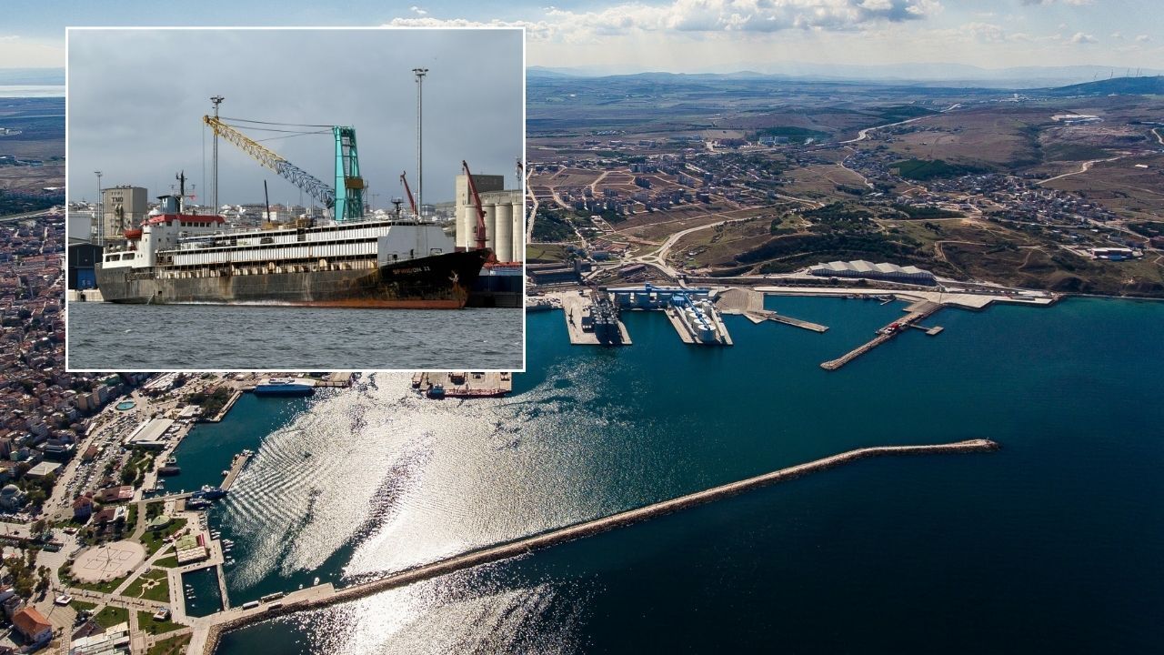  - Bandırma Limanı'nda 'yüzen ahır' krizi