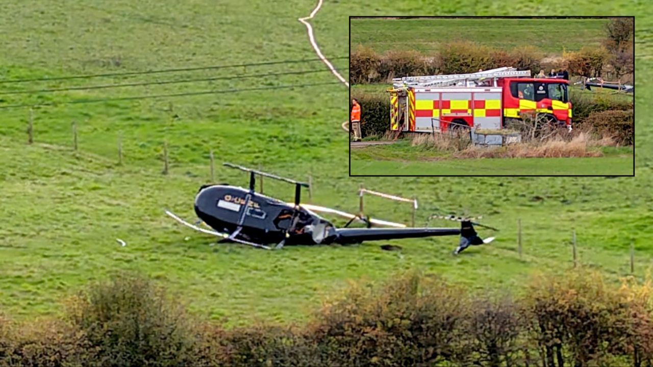 İngiltere'de helikopter kazası! Hayatını kaybeden ve yaralılar var.