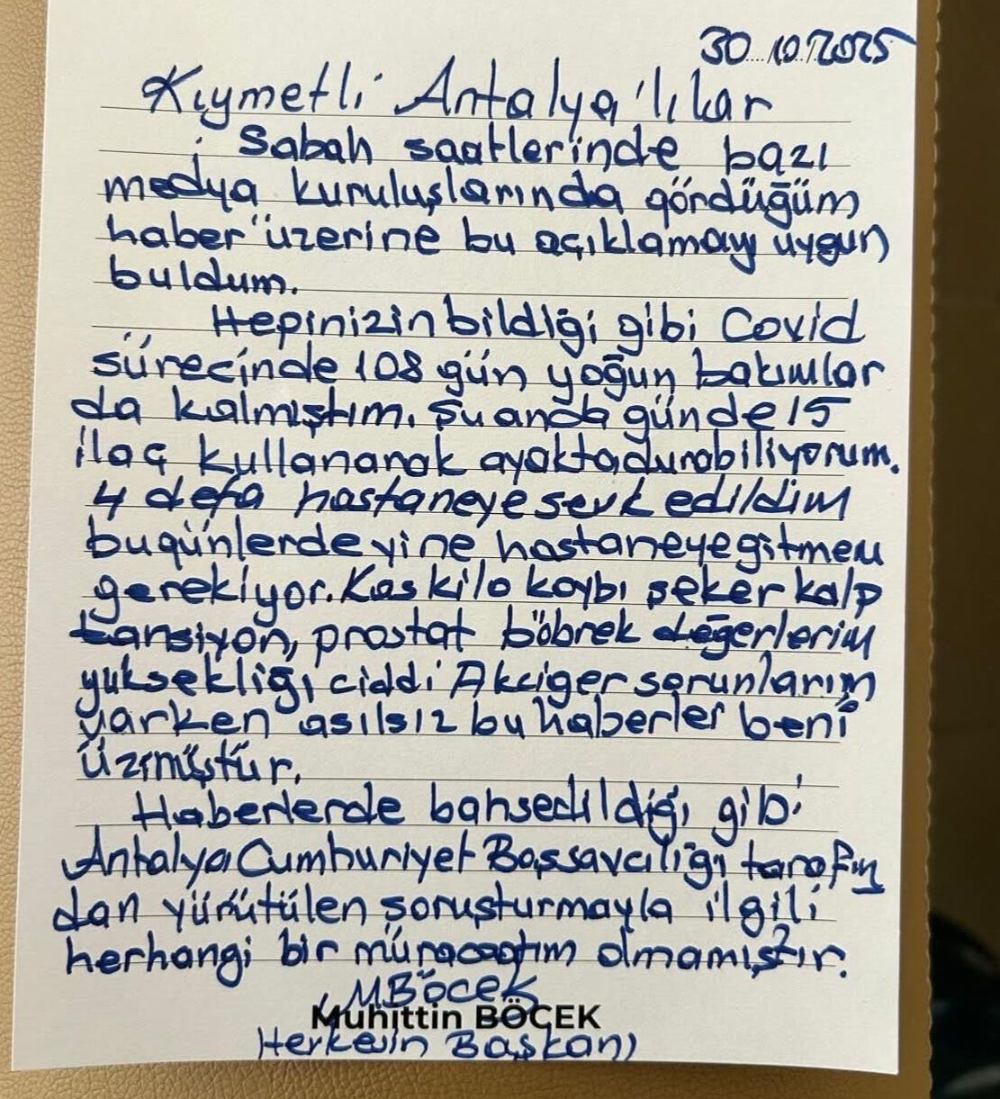 İtirafçı oldu mu? Rüşvetten tutuklanan Muhittin Böcek'ten açıklama var - 2. Resim