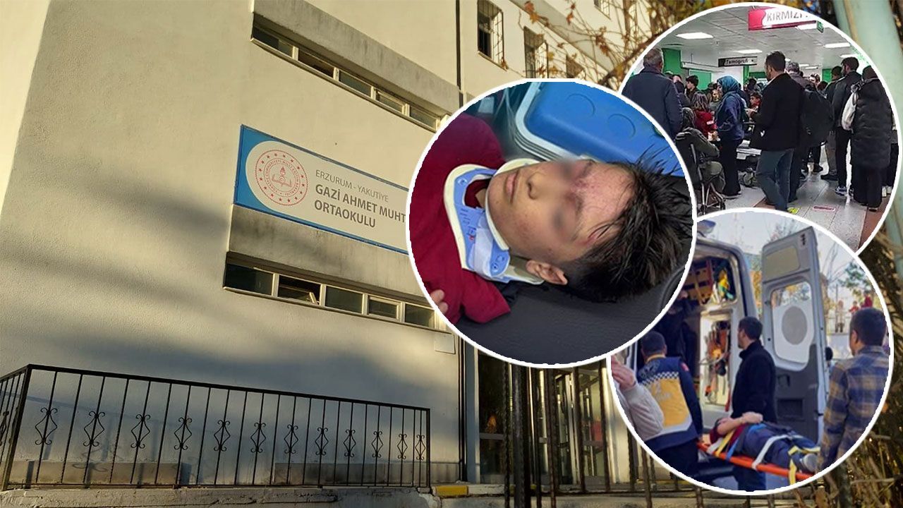 Okul çıkışında izdiham yaşandı! Erzurum&#039;daki korkunç olayda 23 öğrenci yaralandı