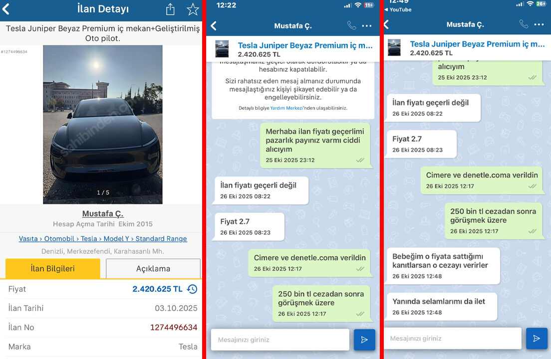 "Selamlarımı ilet" demişti, bakanlık selamını aldı! Tesla aracına 280 bin TL fark isteyen satıcıya büyük şok "Selamlarımı ilet" demişti, bakanlık selamını aldı! Tesla aracına 280 bin TL fark isteyen satıcıya büyük şok - 1. Resim