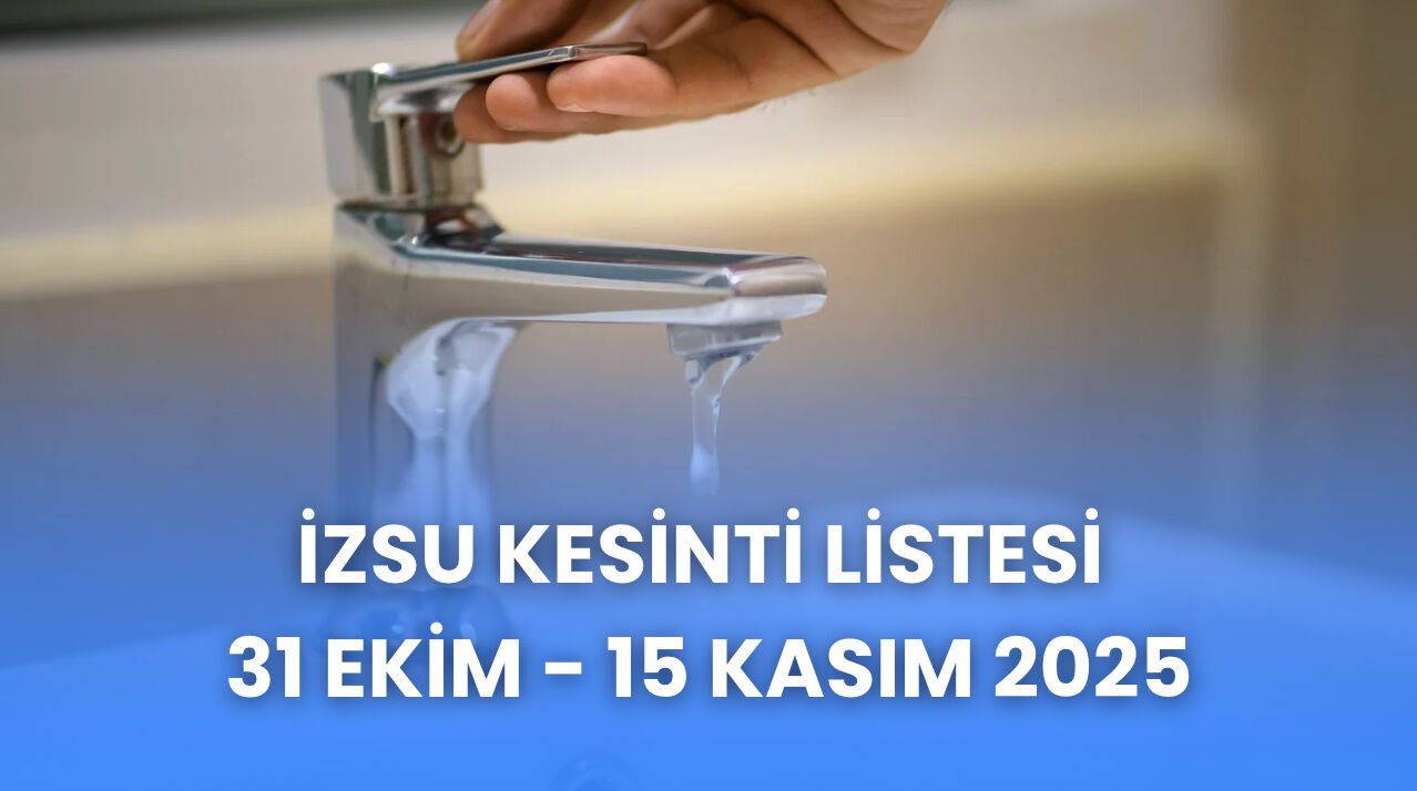 İZSU kesintisi listesi 31 Ekim! İzmir'de planlı su kesintileri 15 Kasım'a kadar devam edecek İZSU kesintisi listesi 31 Ekim! İzmir'de planlı su kesintileri 15 Kasım'a kadar devam edecek - 2. Resim