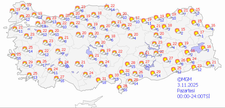 Meteoroloji yeni hava raporunu paylaştı: 81 ilde güneş açacak, sıcaklık 5 derece artıyor Meteoroloji yeni hava raporunu paylaştı: 81 ilde güneş açacak, sıcaklık 5 derece artıyor - 7. Resim