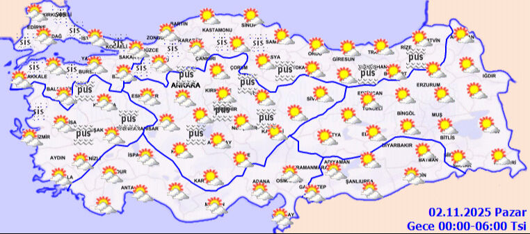 Pazar günü hava durumu nasıl olacak? İstanbul, Ankara, İzmir için Meteoroloji'den 2 Kasım tahmin raporu - 2. Resim