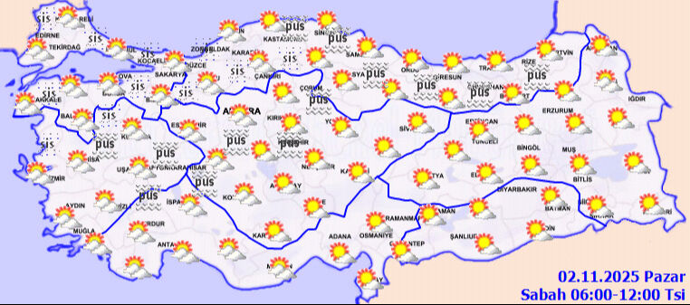 Pazar günü hava durumu nasıl olacak? İstanbul, Ankara, İzmir için Meteoroloji'den 2 Kasım tahmin raporu - 3. Resim