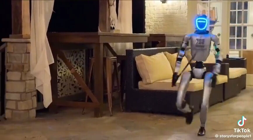 Bıçaklı robot çılgına döndü! Evi yerle bir etti - 1. Resim