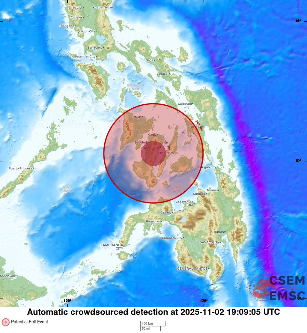 Dünya beşik gibi! Filipinler 5.5'lik depremle sarsıldı - 1. Resim
