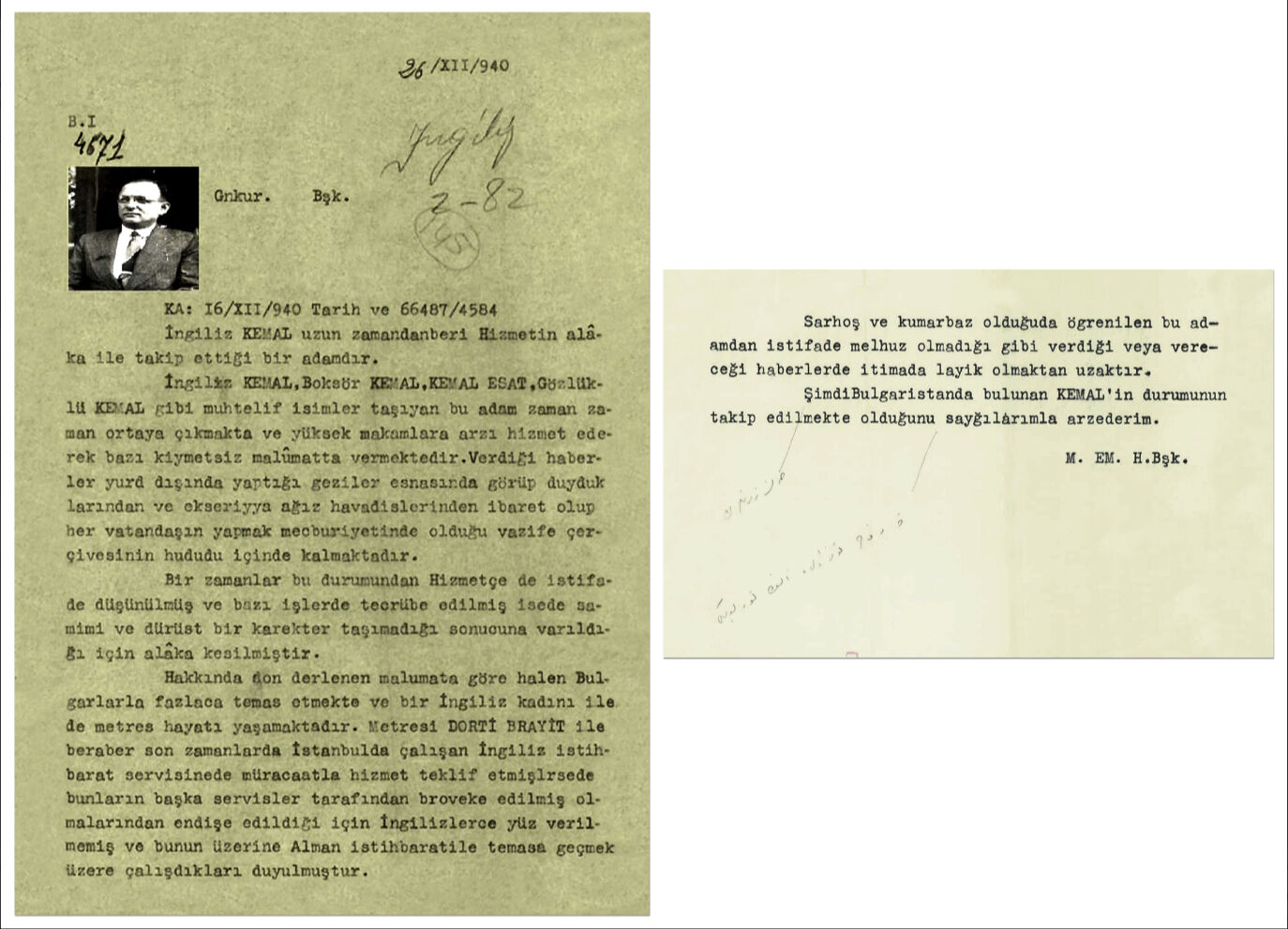 İngiliz Kemal'in gerçek yüzü MİT belgesi ile ortaya çıktı: Sarhoş, dürüst karakter taşımıyor, metres hayatı yaşıyor - 1. Resim