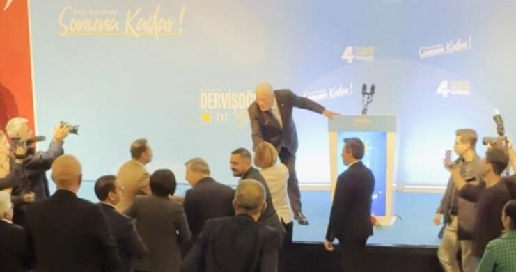 İyi Parti lideri Dervişoğlu'nun sözleri ters tepti! Espriyi duyan Eskişehir Büyükşehir Belediye Başkanı Ünlüce, salonu terk etti - 2. Resim