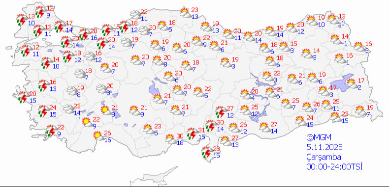 Pastırma sıcakları yerini yağışa bırakıyor! Meteoroloji’den İstanbul dahil 30 il için uyarı - 4. Resim