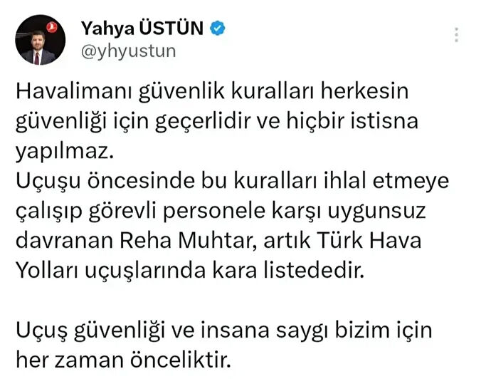 THY’den Reha Muhtar kararı! Kara listeye alındı - 2. Resim