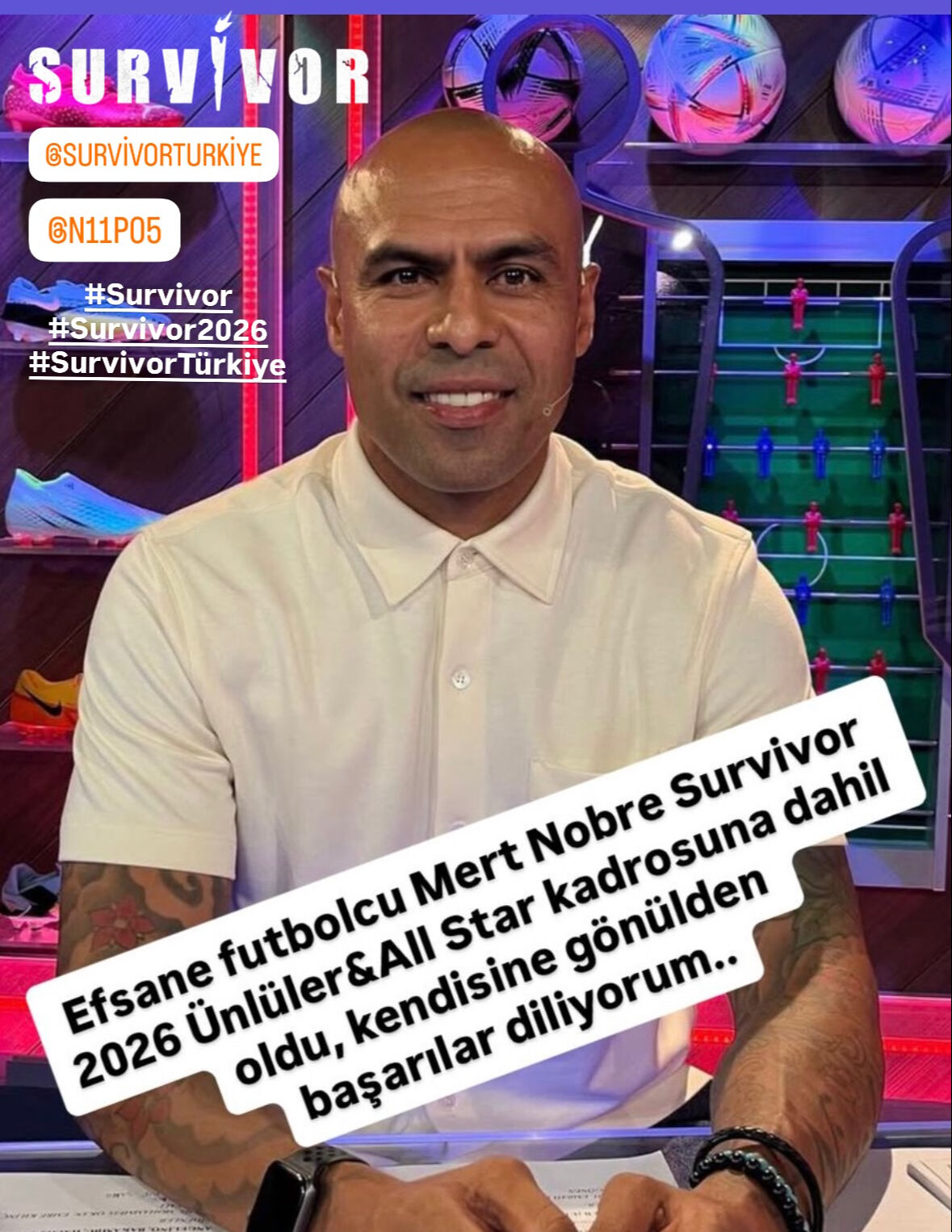 Acun Ilıcalı’dan şaşırtan duyuru! Mert Nobre, Survivor 2026 Ünlüler-All Star’da yarışacak Acun Ilıcalı’dan şaşırtan duyuru! Mert Nobre, Survivor 2026 Ünlüler-All Star’da yarışacak - 1. Resim