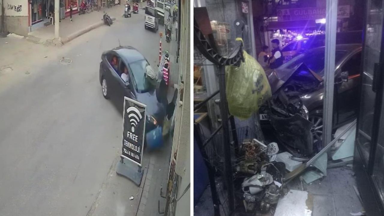 Adana'da bir otomobil markete daldı! Yaralılar var - 3. Sayfa