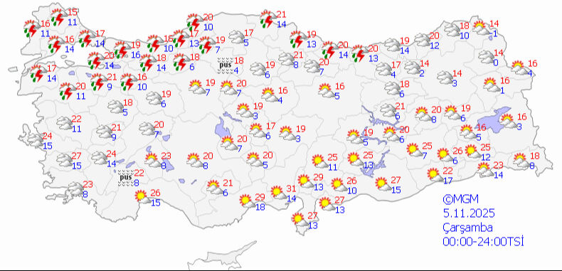 Bugün yurda giriş yapıyor, yarın İstanbul'da! Meteoroloji'den 20 kente kritik uyarı Bugün yurda giriş yapıyor, yarın İstanbul'da! Meteoroloji'den 20 kente kritik uyarı - 2. Resim