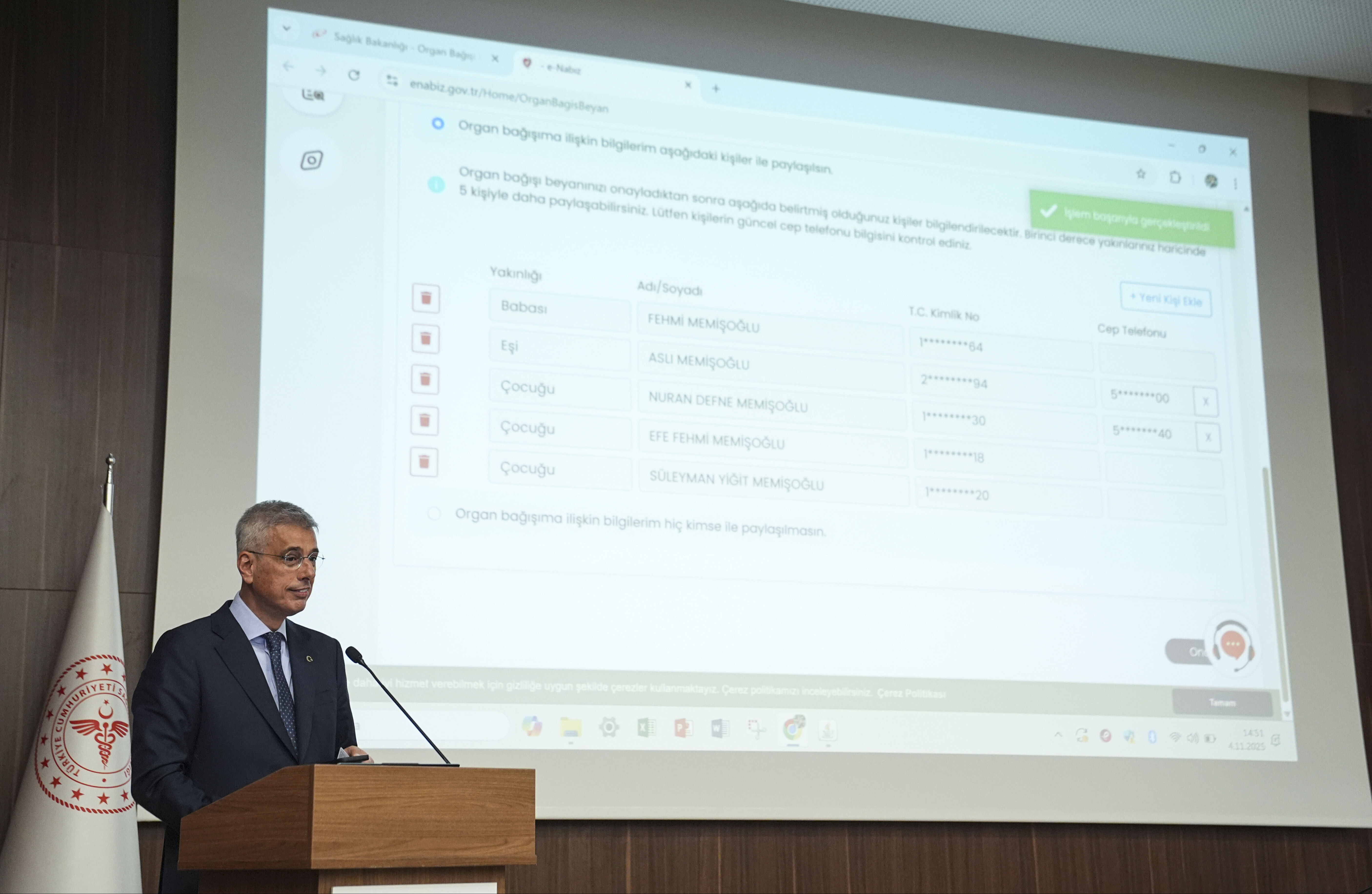 Sağlık Bakanı Memişoğlu tüm organlarını bağışladı Sağlık Bakanı Memişoğlu tüm organlarını bağışladı - 1. Resim