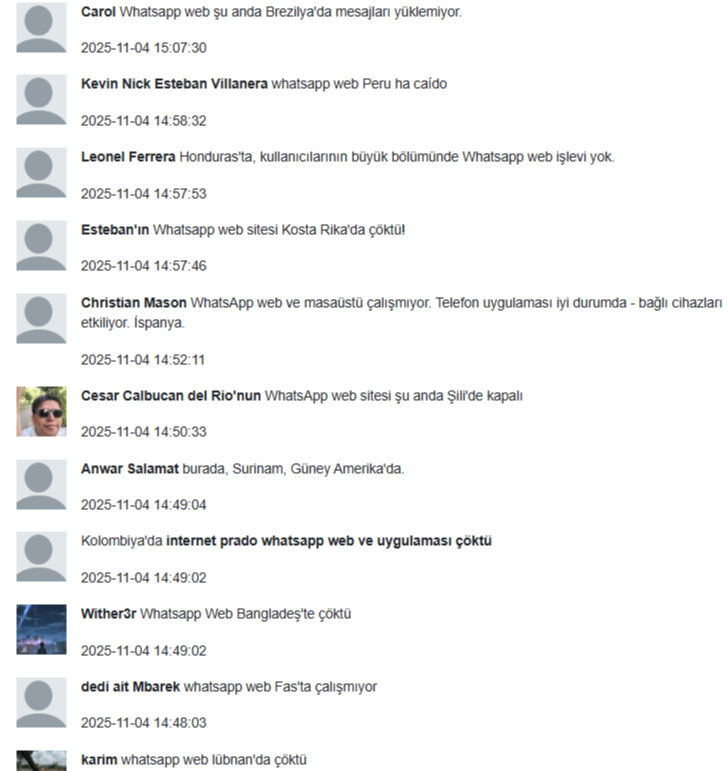 WhatsApp’a erişim sorunu! 4 Kasım WhatsApp Web çöktü mü? WhatsApp çöktü mü? 4 Kasım’da erişim sorunu yaşayanlar araştırıyor! - 3. Resim