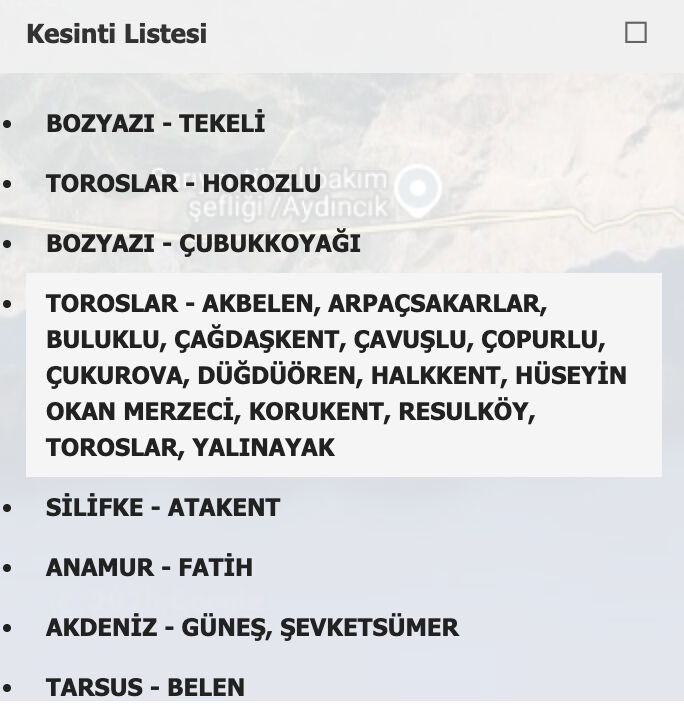 6 Kasım MESKİ su kesintisi sorgulama! Mersin'de sular ne zaman gelecek? İşte kesinti saatleri... 6 Kasım MESKİ su kesintisi sorgulama! Mersin'de sular ne zaman gelecek? İşte kesinti saatleri... - 2. Resim